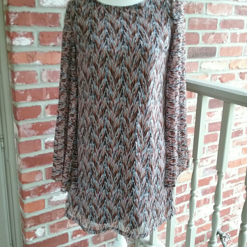 Xhilaration Babydoll Bell Sleeve Dress Boho Small
